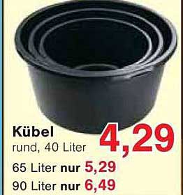 Kübel rund, 40 Liter