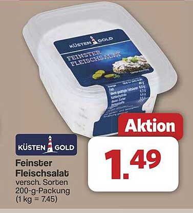 Küsten Gold Feinster Fleischsalat 200-g-Packung