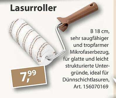 Lasurroller 18 cm - Hochwertiger Mikrofasermaler
