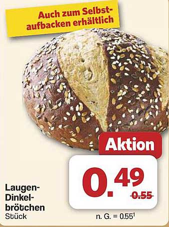 Laugen-Dinkelbrötchen Stück