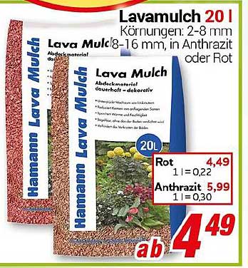 Lavamulch 20 l - Abdeckmaterial für Ihren Garten