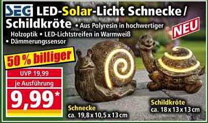 LED-Solar-Licht Schnecke/Schildkröte