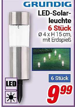 LED-Solarleuchte 6 Stück