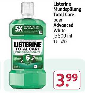 Listerine Mundspülung Total Care oder Advanced White je 500 ml
