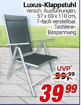 Luxus-Klappstuhl - verschiedenste Ausführungen