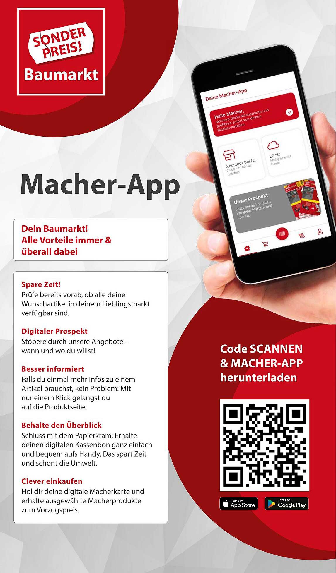 Macher-App für den Sonderpreis Baumarkt