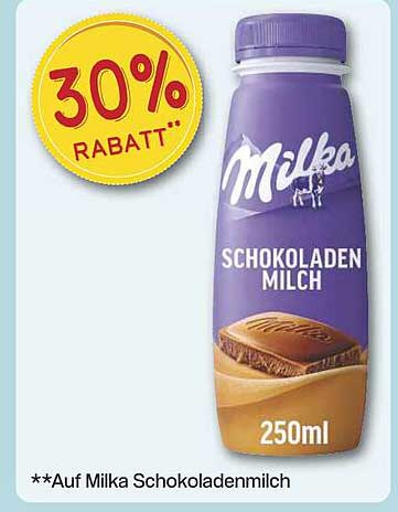 Milka Schokoladenmilch 250ml - 30% Rabatt
