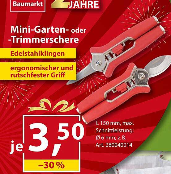 Mini-Garten- oder Trimmerschere