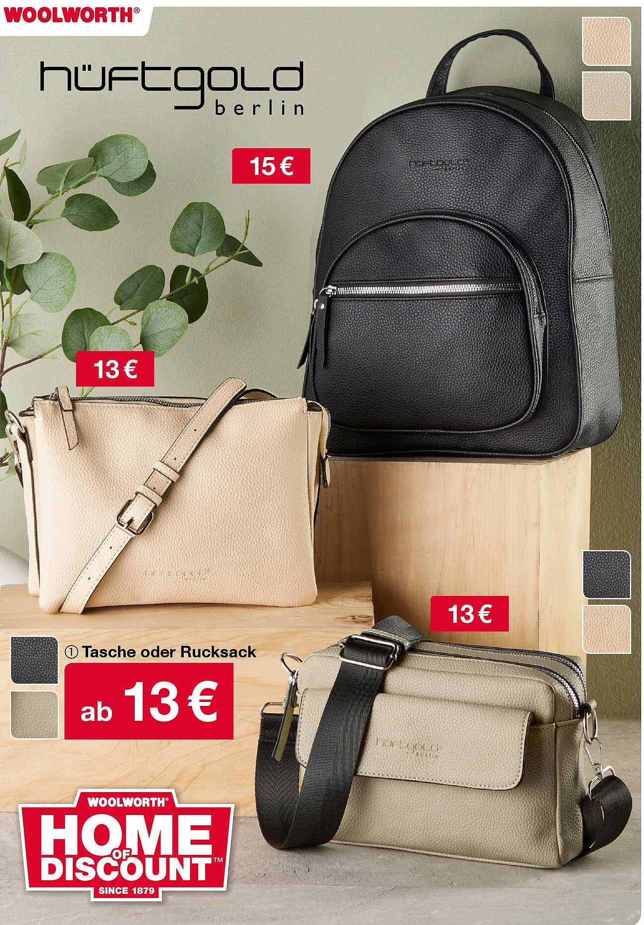 Modische Taschen und Rucksäcke von hÜFTGOLD