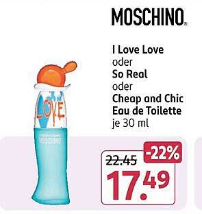 Moschino I Love Love, So Real oder Cheap and Chic Eau de Toilette - je 30 ml