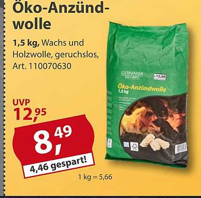 Öko-Anzündwolle 1,5 kg