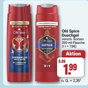 Old Spice Duschgel verschiedene Sorten 250-ml-Flasche