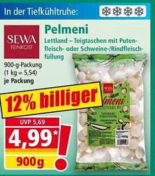 Pelmeni – Teigtaschen mit Putenfleisch- oder Schweine-/Rindfleischfüllung