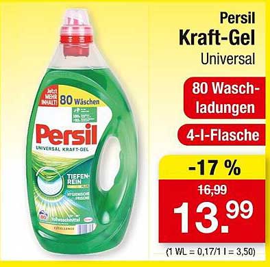 Persil Kraft-Gel Universal 4-l für 13,99 €