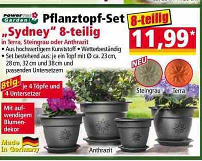 Pflanztopf-Set „Sydney“ 8-teilig