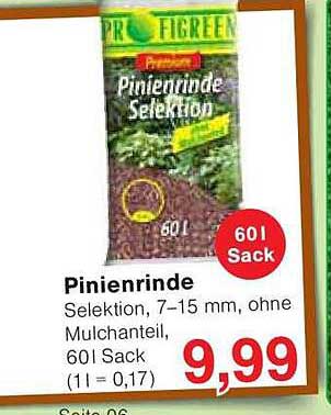 Pinienrinde Selektion 7–15 mm, 60 l Sack