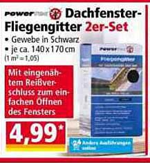 PowerGard Dachfenster-Fliegengitter 2er-Set