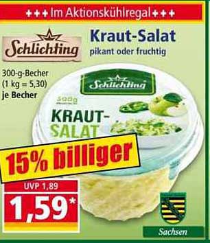 Schlichting Kraut-Salat - pikant oder fruchtig