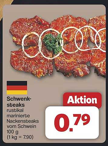Schwenksteaks - rustikal marinierte Nackensteaks vom Schwein
