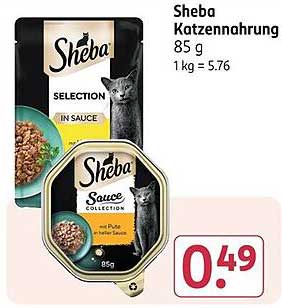 Sheba Katzennahrung 85 g – Auswahl in Sauce