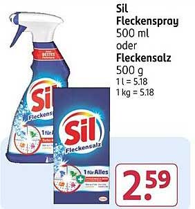 Sil Fleckenpray 500 ml oder Fleckensalz 500 g