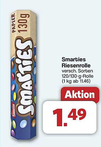 Smarties Riesenrolle 130g