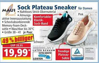 Sock Plateau Sneaker für Damen