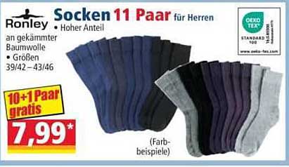 Socken 11 Paar für Herren von Ronley