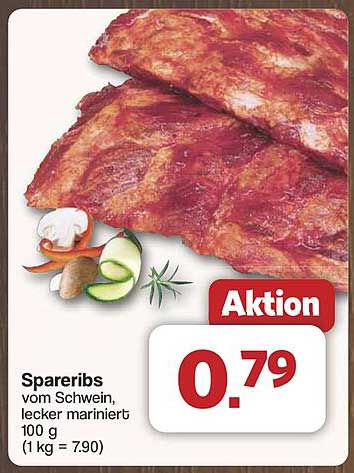 Spareribs vom Schwein, lecker mariniert
