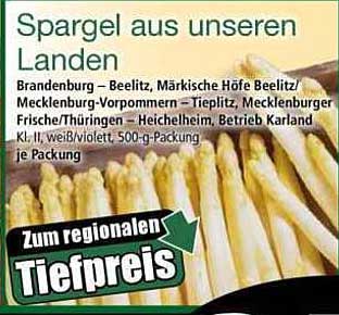 Spargel aus unseren Ländern