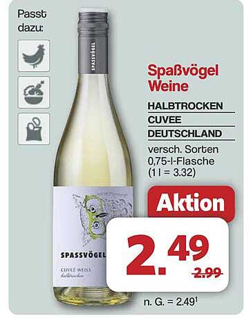 Spaßvögel Halbtrocken Cuvee Wein Deutschland