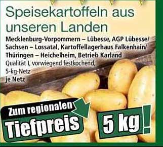 Speisekartoffeln aus unseren Ländern