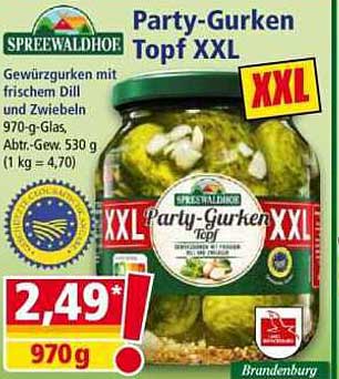 Spreewaldhof Party-Gurken Topf XXL