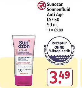 Sunozon Sonnenfluid Anti Age LSF 50 50 ml