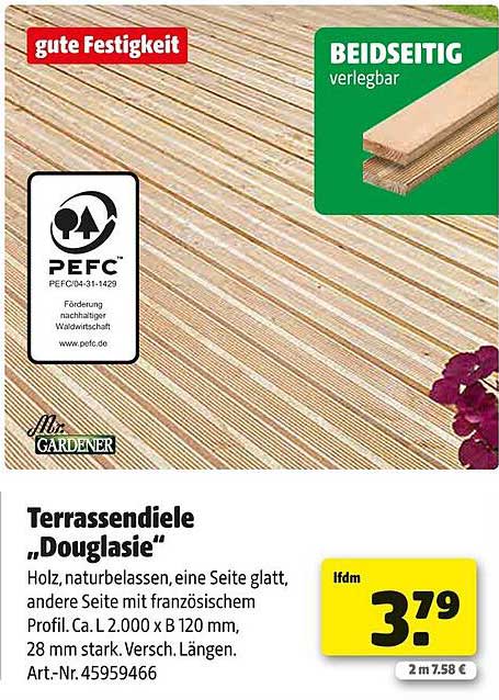Terrassendiele "Douglasie"