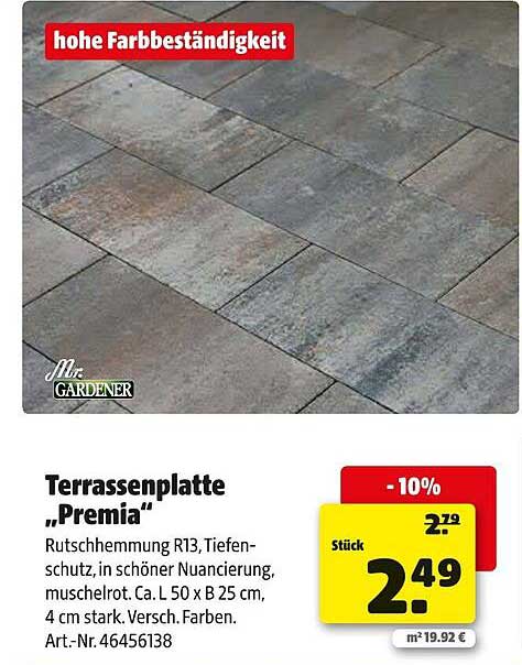 Terrassenplatte "Premia"