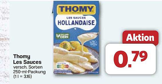 Thomy Les Sauces - verschiedene Sorten 250-ml-Packung