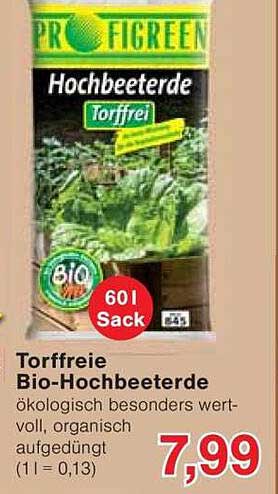 Torffreie Bio-Hochbeeterde 60L Sack