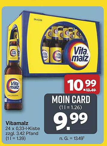 Vitamalz Kiste 24 x 0,33 l