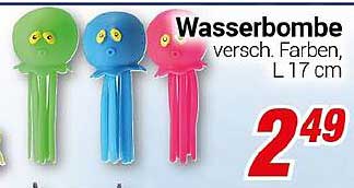 Wasserbombe verschieden Farben, L 17 cm