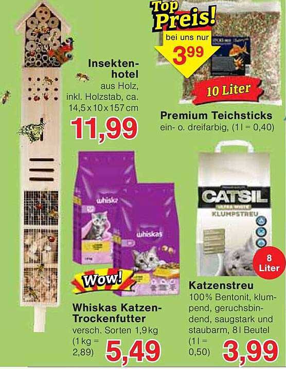 Whiskas Katzen-Trockenfutter 1,9 kg für nur 5,49 €