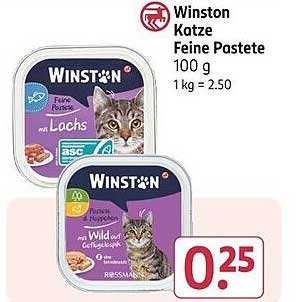 Winston Katze Feine Pastete mit Lachs 100 g