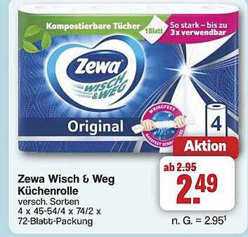 Zewa Wisch & Weg Küchenrolle – vielseitige Sauberkeit für Ihr Zuhause