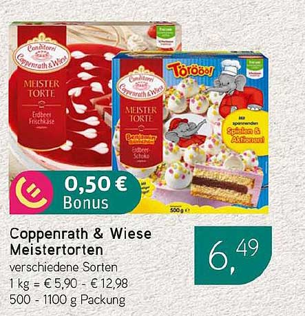 Coppenrath & Wiese Meistertorten verschiedene Sorten
