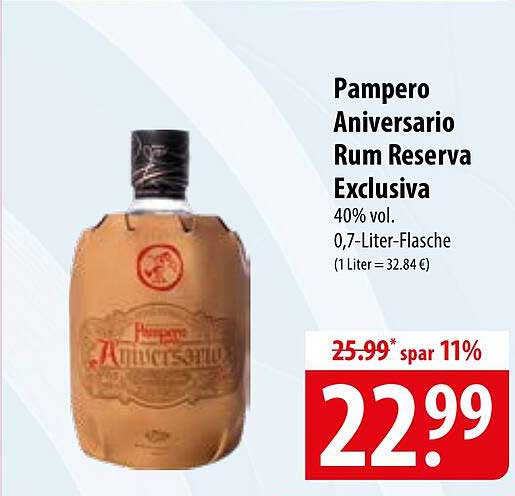 Pampero Aniversario Rum Reserva Exclusiva