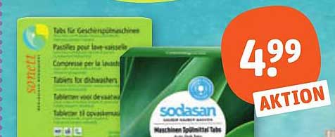 sodasan Maschinen Spülmittel Tabs