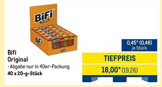 Bifi Original - 40 x 20-g-Stück