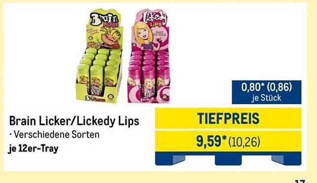 Brain Licker/Licked Lips - Verschiedene Sorten je 12er-Tray