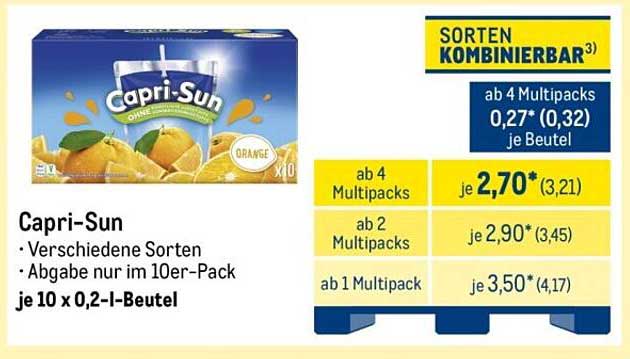 Capri-Sun - Verschiedene Sorten im 10er-Pack