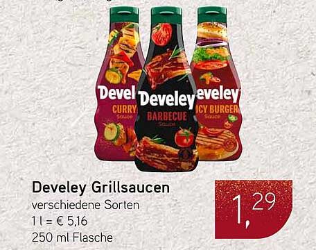 Develey Grillsaucen verschiedene Sorten 250 ml Flasche